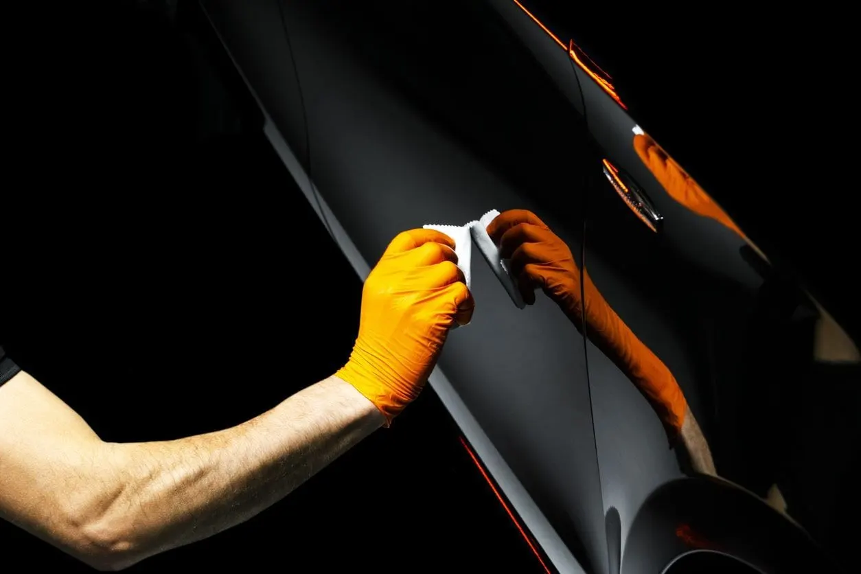Finished ceramic coated vehicle